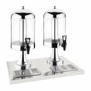 Olympia Double Juice Dispenser with Drip Tray - J184 - 1