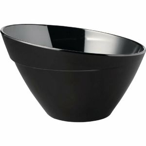 APS Balance Melamine Bowl Black 210mm - Each - GK847 - 1