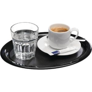 APS Melamine Service Tray Black 260mm - Each - GL622 - 1