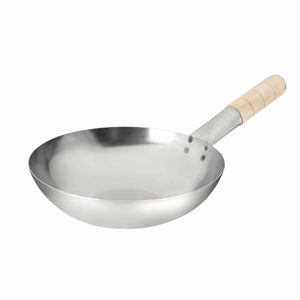 Vogue Mild Steel Wok Flat Base 254mm - K295 - 1