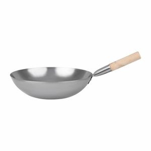 Vogue Mild Steel Wok Flat Base 356mm - K297 - 2