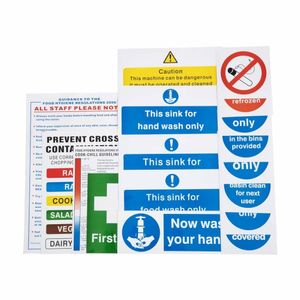 Vogue Bumper Hygiene Catering Sign Pack - L968 - 3