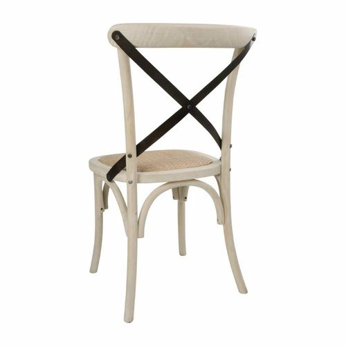 Bolero Bentwood Chairs with Metal Cross Backrest (Pack of 2) - DR306 - 2
