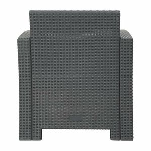 Bolero PP Armchair and Table Wicker Set Grey - DR309 - 3