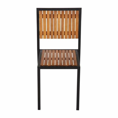 Bolero Steel & Acacia Side Chairs (Pack of 4) - DS150 - 12