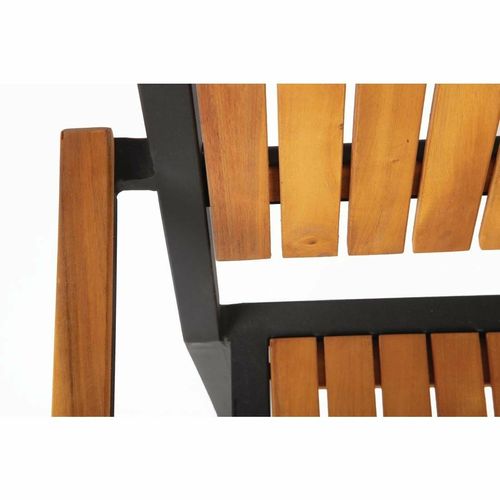 DS151 - Bolero Steel & Acacia ArmChair (Pack 4) - DS151 - 6