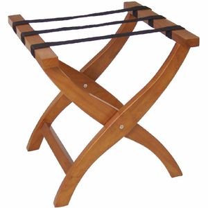 Bolero Wooden Suitcase Stand Honey - DL018 - 1