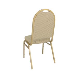 Bolero Steel Banquet Chairs with Neutral Cloth (Pack of 4) - GR360 - 3