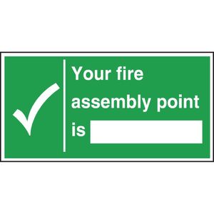 Fire Assembly Point Sign - W312 - 1