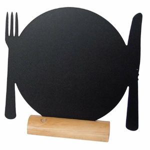 Securit Mini Plate Shaped Blackboards (Pack of 3) - GL112 - 1