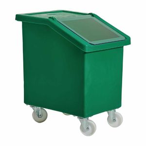Mobile Ingredient Bin 90Ltr Green - W785 - 1