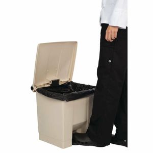 Rubbermaid Step On Pedal Bin Beige 30.5Ltr - L380 - 3