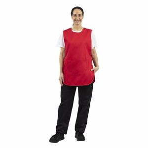Whites Tabard With Pocket Red - B042 - 1