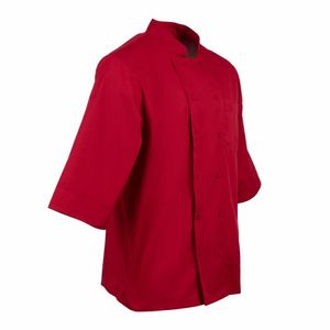 Chef Works Unisex Jacket Red L - B106-L - 3