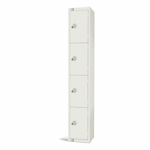 Elite Four Door Electronic Combination Locker White - GR312-EL - 1