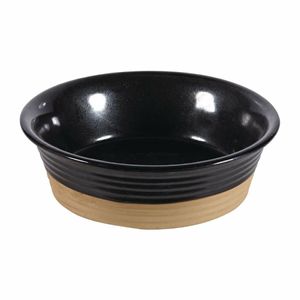 Churchill Black Igneous Stoneware Pie Dish 160mm (Pack of 6) - DY784 - 3