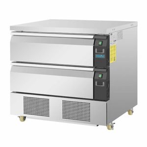 Polar U-Series Double Drawer Counter Fridge Freezer 4xGN - DA996 - 3