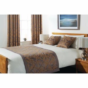 Mitre Essentials Kensington Bedspread Greystone Double - GW236 - 1