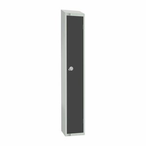 Elite Single Door Electronic Combination Locker with Sloping Top Graphite Grey - GR677-ELS - 1