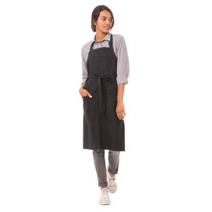 Chef Works Urban Rockford Canvas Bib Apron Steel Grey - BB018 - 1