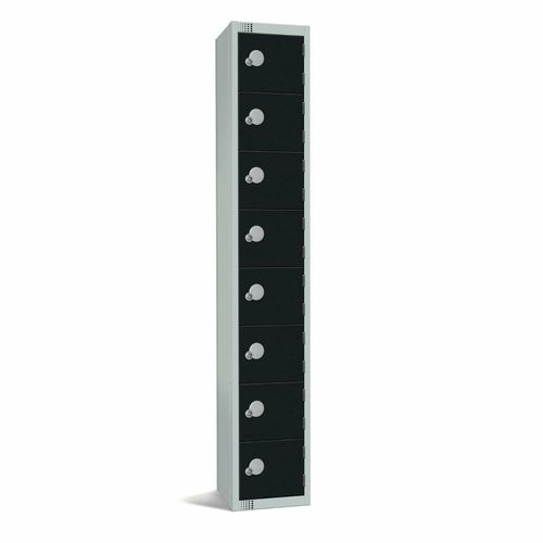 Elite Eight Door Manual Combination Locker Locker Black - GR690-CL - 1