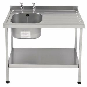 Franke Sissons Self Assembly Stainless Steel Sink Right Hand Drainer 1200x600mm - P363 - 1