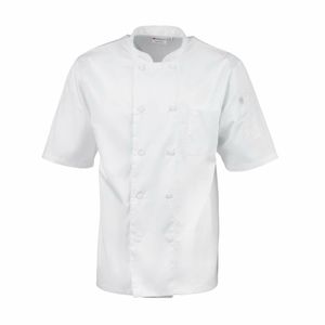 Chefs Works Montreal Cool Vent Unisex Short Sleeve Chefs Jacket White 4XL - A914-4XL - 1