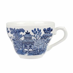 Churchill Vintage Prints Willow Georgian Teacup Blue 200ml (Pack of 12) - GL470 - 1