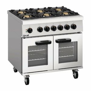 Lincat Phoenix Natural Gas Dual Fuel Oven Range 6 Burners PHDR01/N - DG285-N - 1