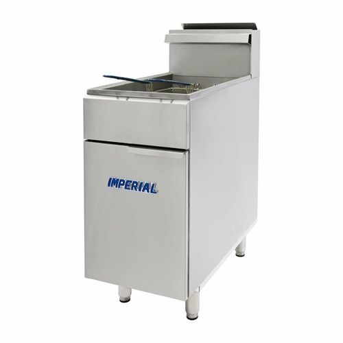 Imperial Single Tank Twin Basket Free Standing Natural Gas Fryer IFS-40-OP - CN021-N - 4