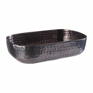 APS Hammered Serving Bowl Black 155 x 230mm - FE977 - 1