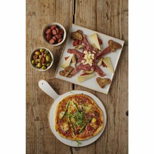 Churchill Melamine Stonecast Square Buffet Tray 303mmx303mm (Pack of 4) - FS914 - 3