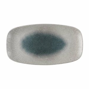 Churchill Raku Duo Agate Chefs Oblong Plate Topaz 348x189mm (Pack of 6) - FS923 - 1