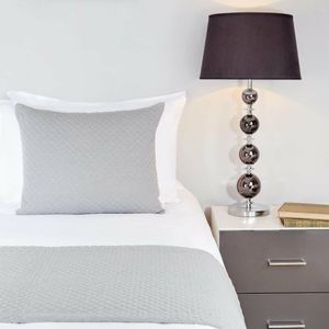 Mitre Essentials Quilted Waffle Runner Grey - HN851 - 1