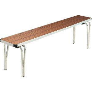Gopak Contour Stacking Bench Teak Effect 5ft - DM696 - 1