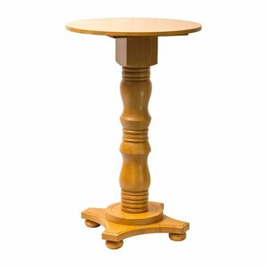 Islington Poseur Round Table Soft Oak 700mm - 1