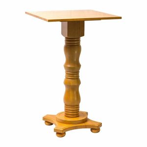 Islington Poseur Square Table Soft Oak 700x700mm - 1