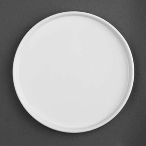 Olympia Whiteware Flat Round Plate 268mm 10.5 (Box 4) - 1
