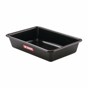 Araven Deep Food Tray Black 2Ltr - 1