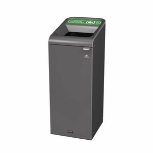 Rubbermaid Configure Recycling Bin with Mixed Recycling Label Green 57Ltr - CX960 - 1