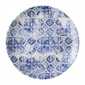 Churchill The Maker's Collection Porto Blue Coupe Plate 200mm (Pack of 12) - DX149 - 1