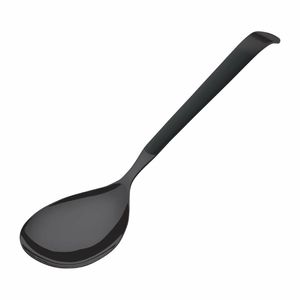 Amefa Buffet Solid Serving Spoon Black (Pack of 12) - DX665 - 1