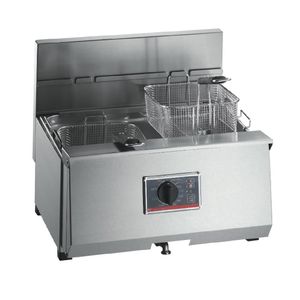 FriFri Profi+ 10 Electric Countertop Fryer Single Tank Twin Baskets 6.9kW Three Phase - HS092-3PH - 1