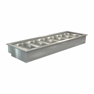 Cossiga Linear Series Drop-in Bain Marie 6x1/1 G/N 2165mm - HT655 - 1