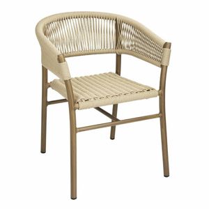 Bolero Florence Natural Rope Twist Wicker Chairs (Pack of 2) - FU532 - 1