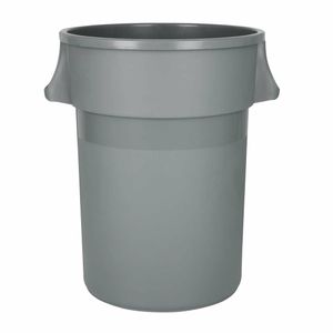 Jantex Heavy-Duty Round Bin Grey 160Ltr - DX498 - 1