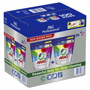 Ariel Professional All-In-1 Pods Washing Liquid Laundry Detergent Colour (Pack of 100) - DZ457 - 3