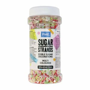 PME Multicoloured Sugar Strands 80g - HU223 - 1