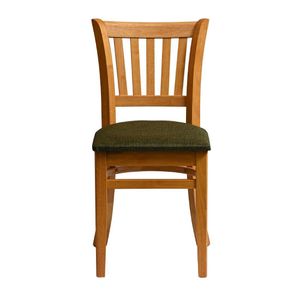 Manhattan Dining Chair in Soft Oak with Shetland Forest Seat (Pack of 2) - HX812 - 1