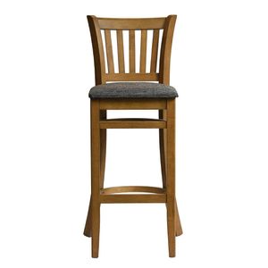 Manhattan Bar Chair in Weathered Oak with Shetland Smoke Seat - HX867 - 1